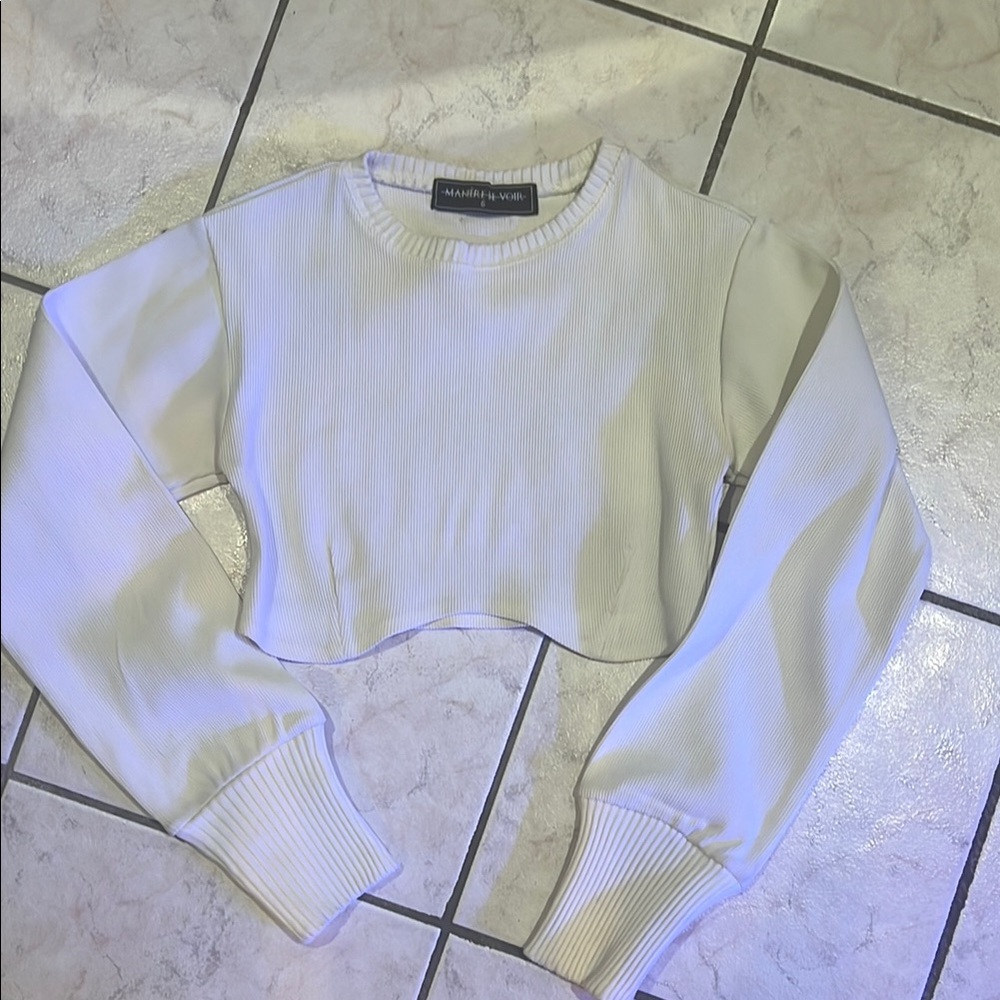 Mainer de Voir Cropped Sweater